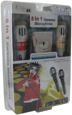 Microfonos Karaoke 5 En 1 Wiixboxpspc